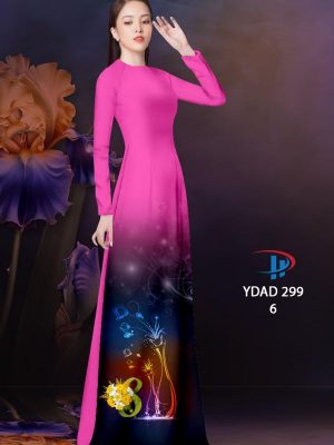 Vải Áo Dài Hoa In 3D AD YDAD299 26